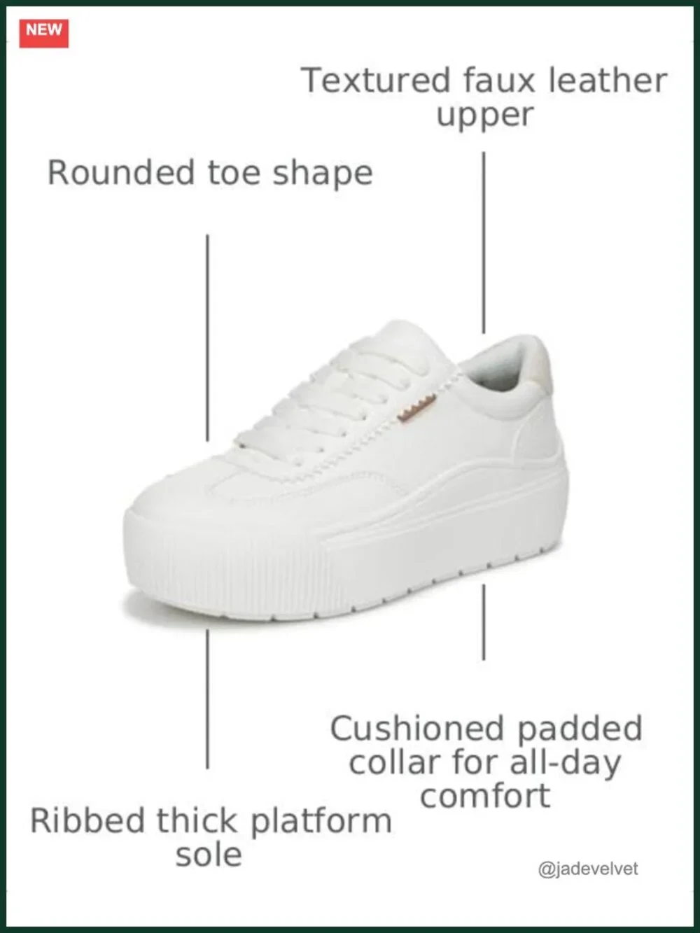 Women's Faux Leather Platform Sneakers Lace Up Low Top Comfort